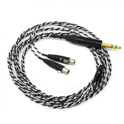 Audeze Black-Sliver headphone cable