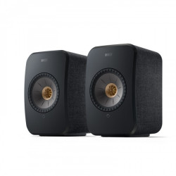KEF LSX II Wireless Hifi Speaker System, Carbon Black