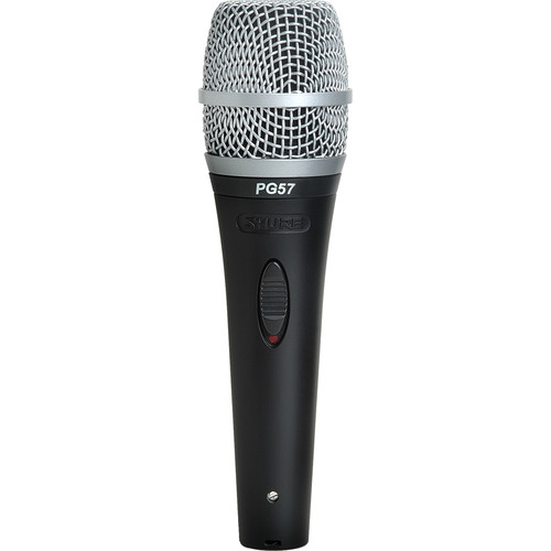 Shure PG57-XLR Cardioid Dynamic Instrument Microphone with XLR to XLR Cable