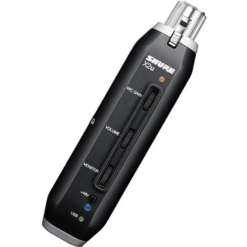 Shure X2u XLR to USB Microphone Signal Adapter