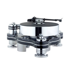 Transrotor RONDINO NERO FMD Turntable with Platter weight alu, 
without tone arm, without cartridge, with Konstant FMD