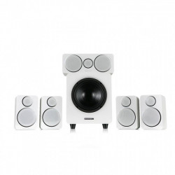 Wharfedale Satellite and Center speakers DX-2 5.1 HCP System White Leather