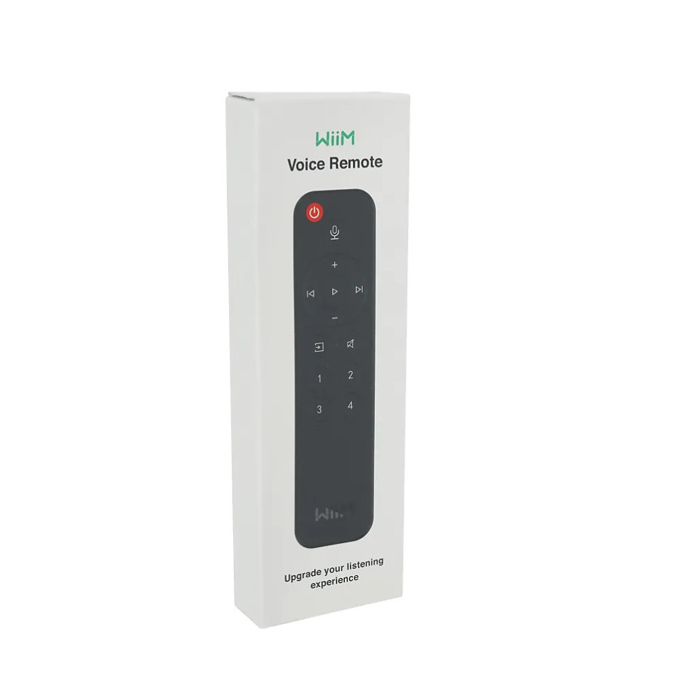 WiiM Voice Remote for WiiM Mini and Pro Audio Streamer, Push-to-Talk, 4  Music Preset Buttons