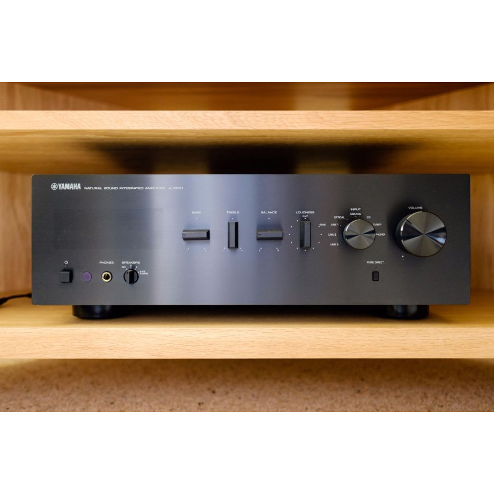 Yamaha A-S501 (Black) Stereo integrated amplifier with built-in